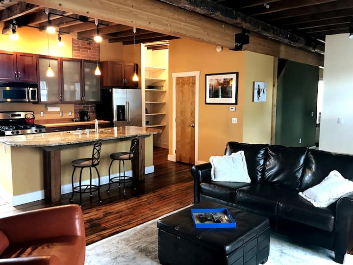 Carriage House Loft, History in central LoHi Lofts for Rent in Denver