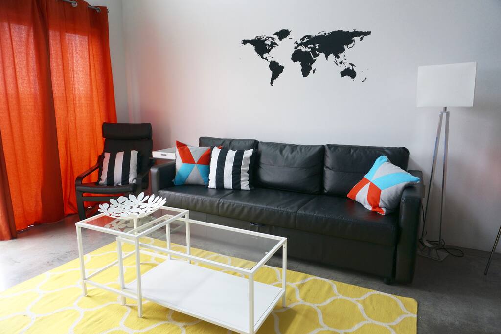 Pull out sofa bed.
