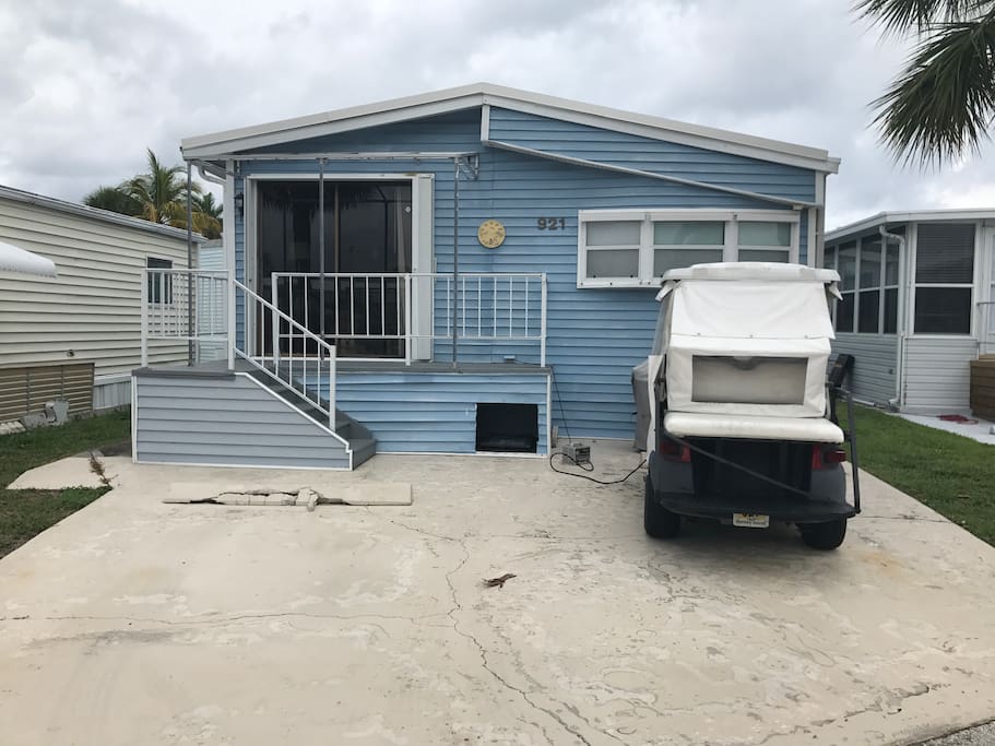 Front of house & golf cart use
