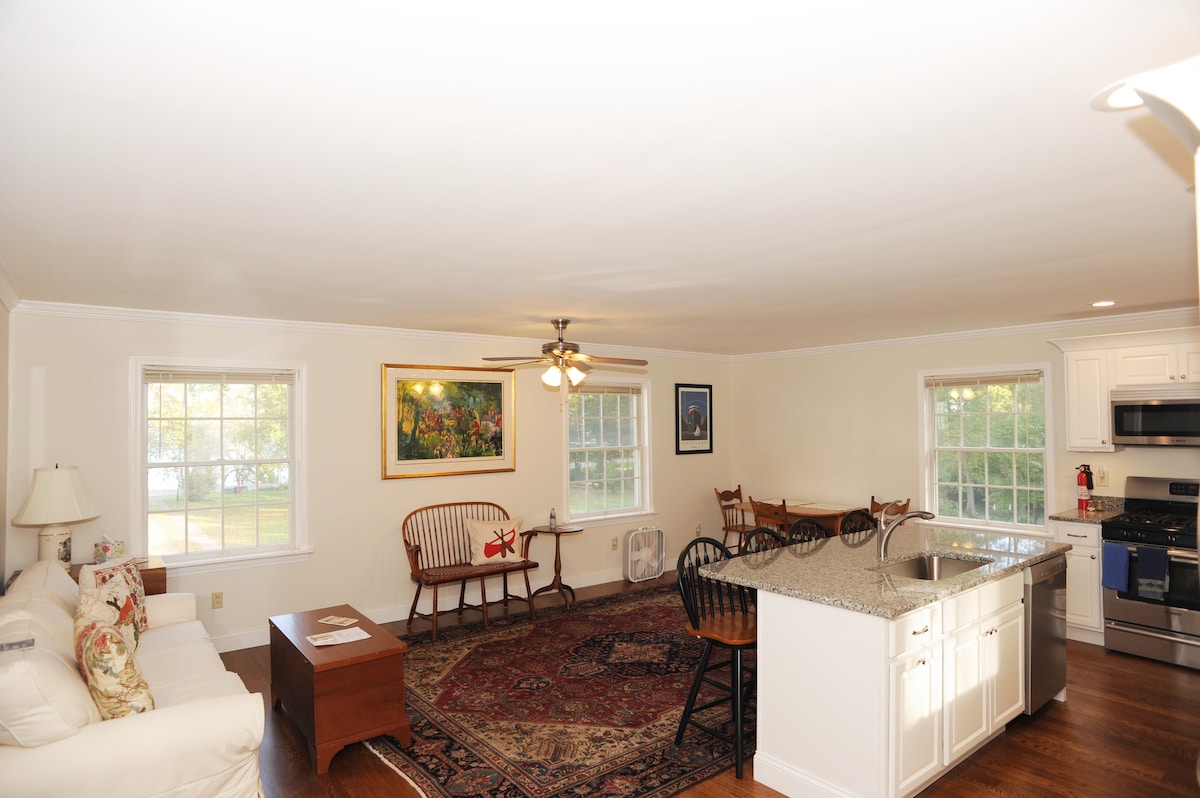 Great room for family & friends with view of river