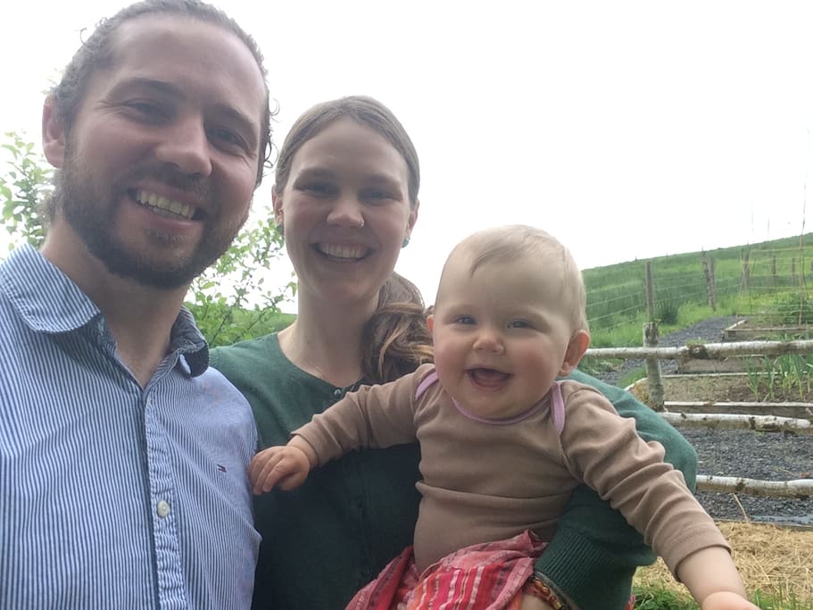 Me, my husband Marcus and our daughter Luna