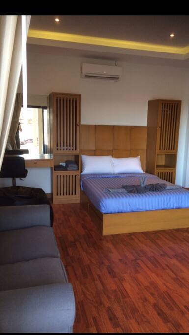 Bed and sofa