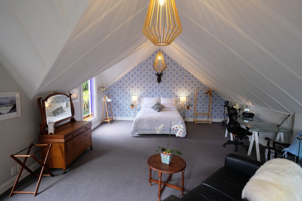The bedroom area