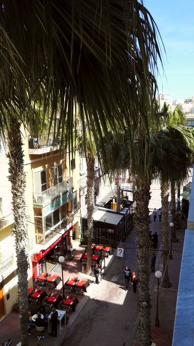 from the balcony
