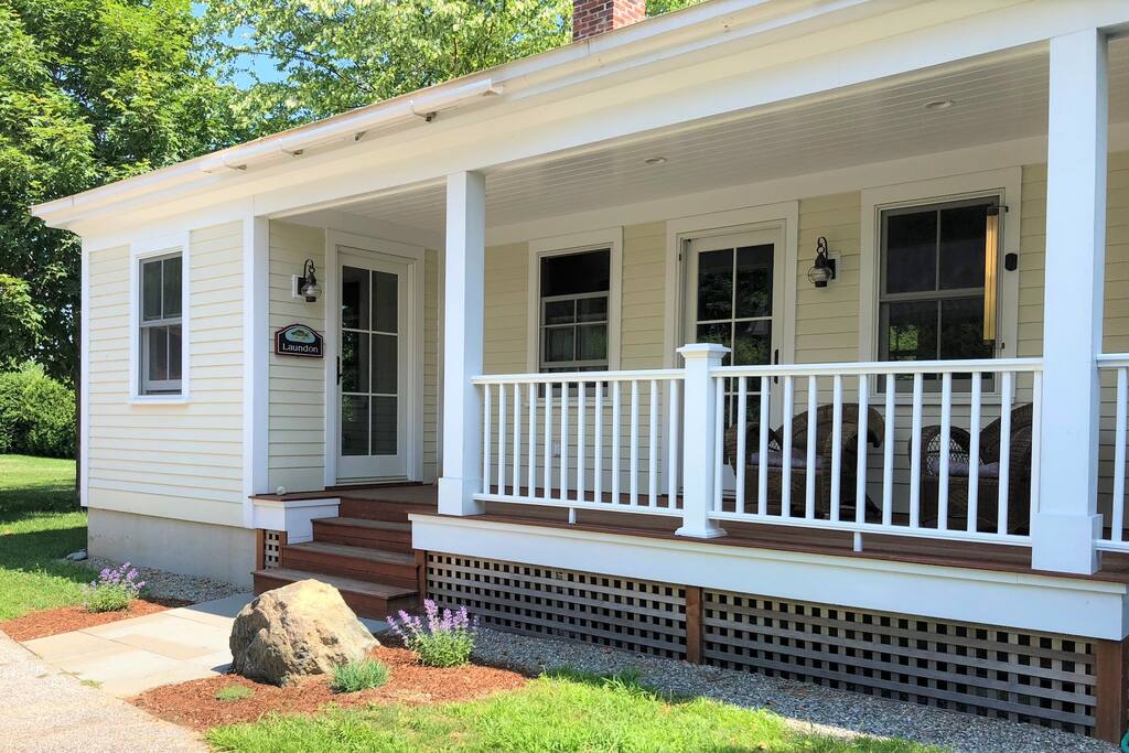 Covered porch - perfect for coffee