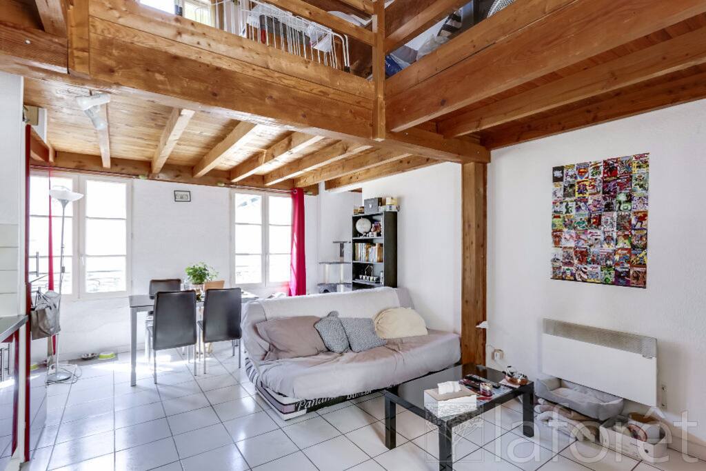 Séjour vue sur mezzanine