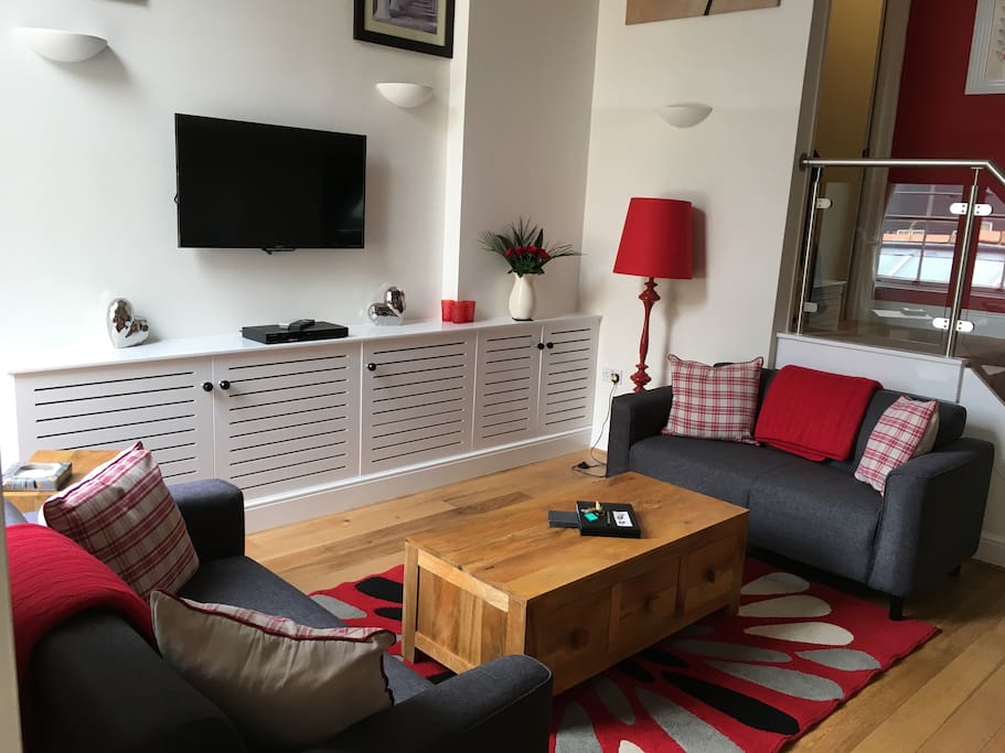 Living Room with Smart TV