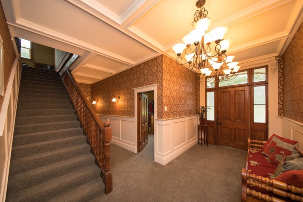 Entrance and stairs to guest rooms