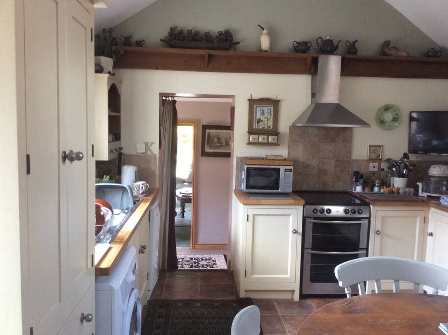 Spacious kitchen with room to cook