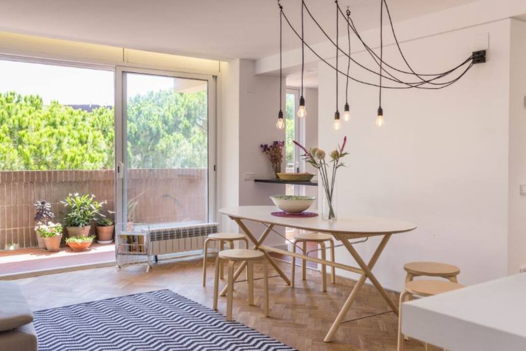 Dining area in living space