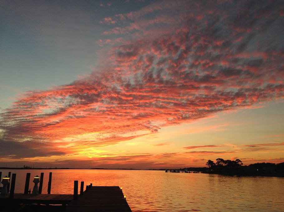 Amazing sunsets from the docks