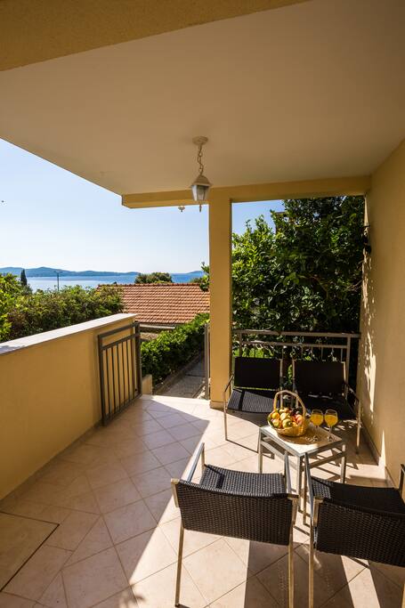 Terrace in front of Apartment with Seaview