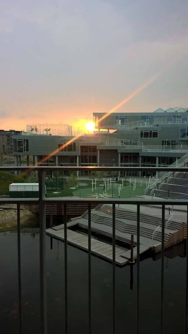 Front view from the balcony.