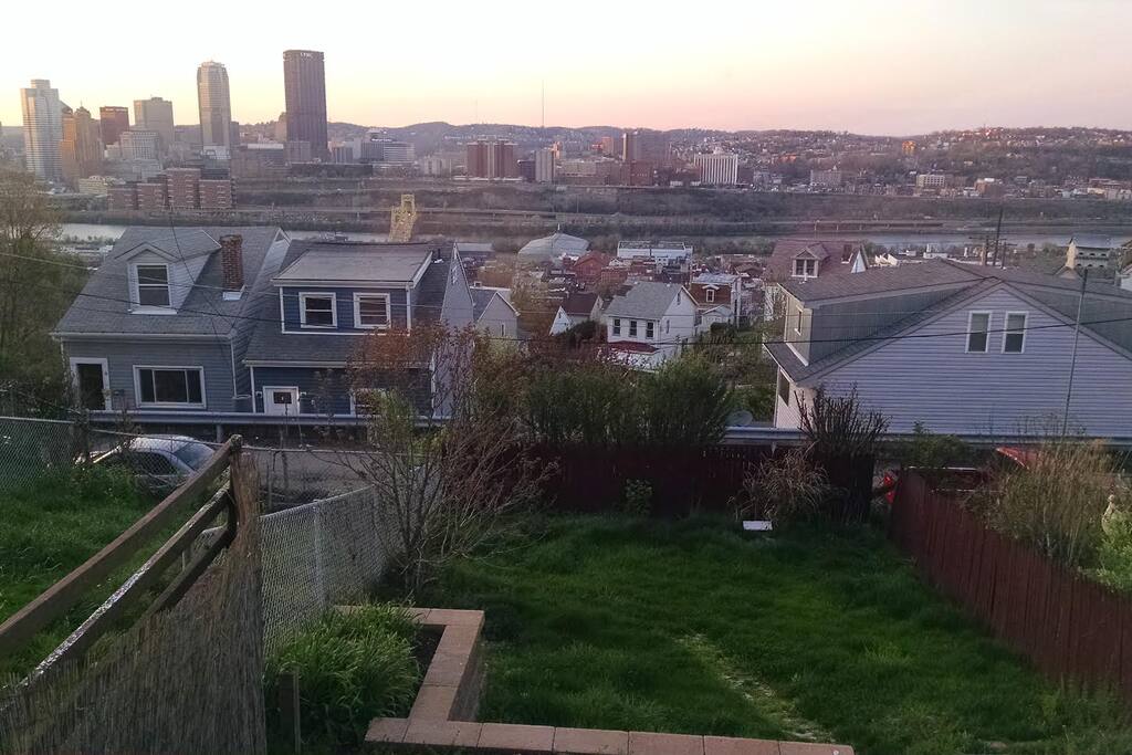 Private yard to enjoy the great views
