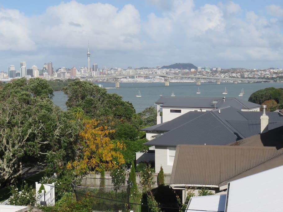 View of city from house