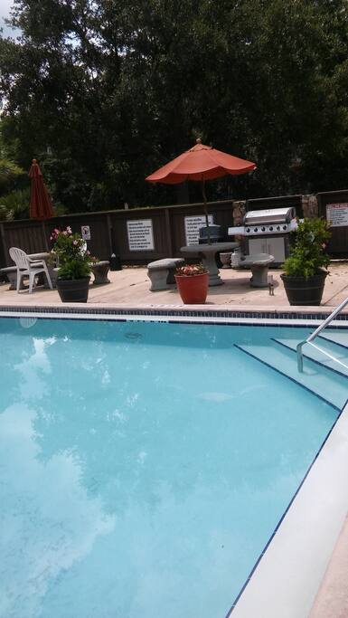 Relax at the pool before your other plans!