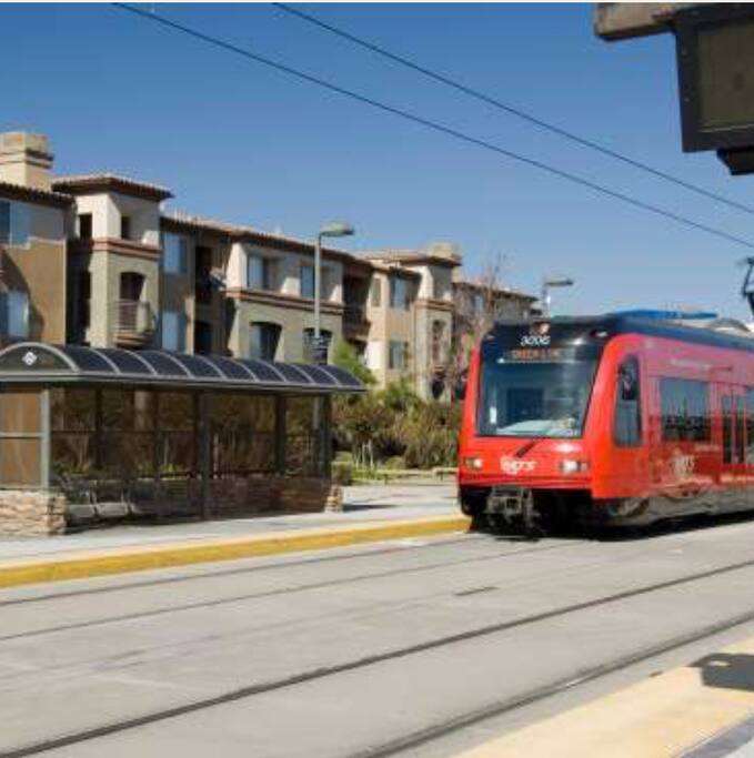 Behind the Main Complex is the Trolley.