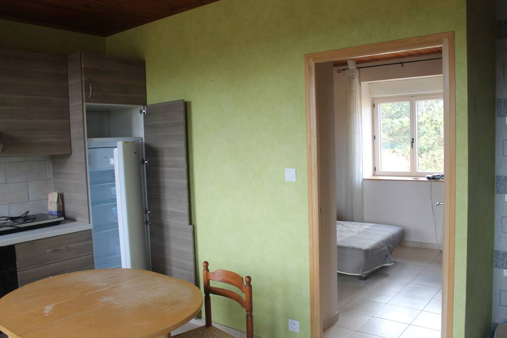 Pièce à vivre vue sur la chambre