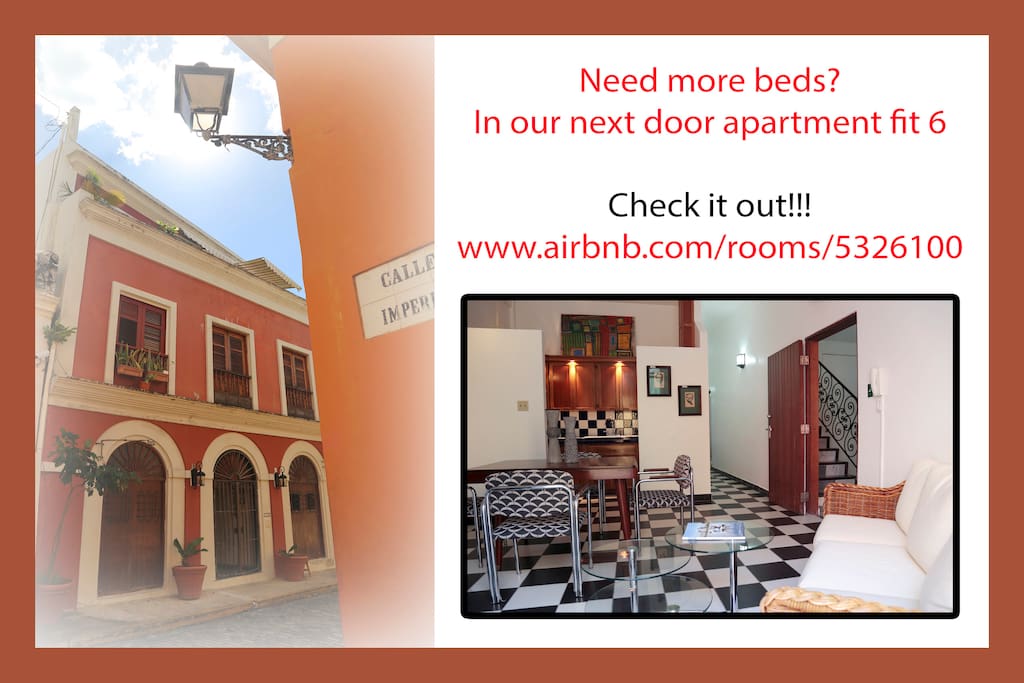 Next door apartment for 6
