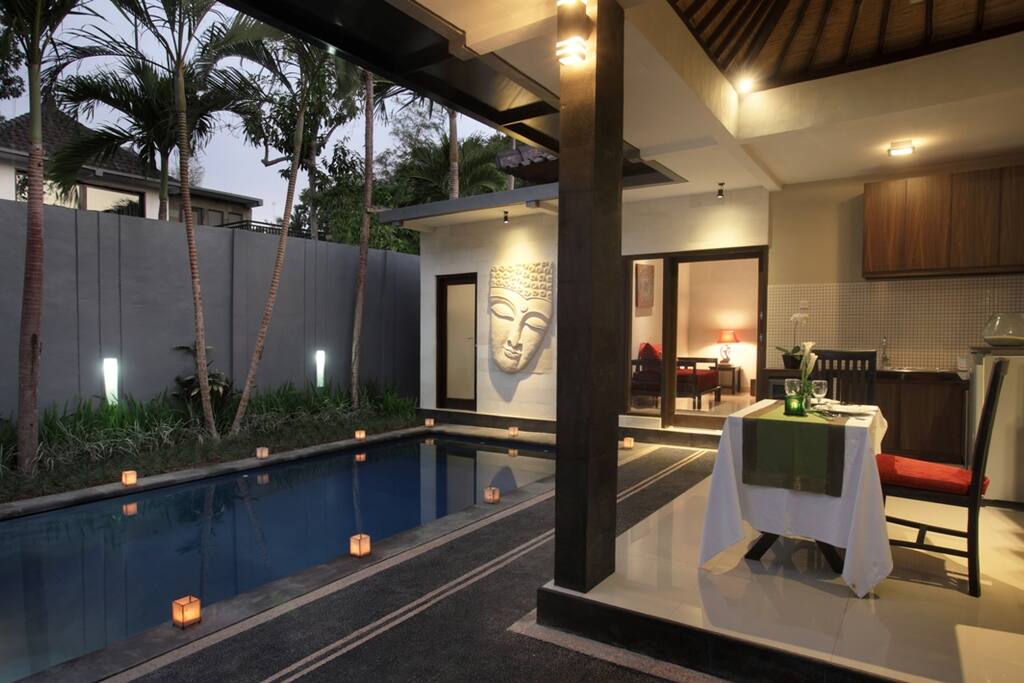 an optional in villa candle light dinner can be arranged on request at charge