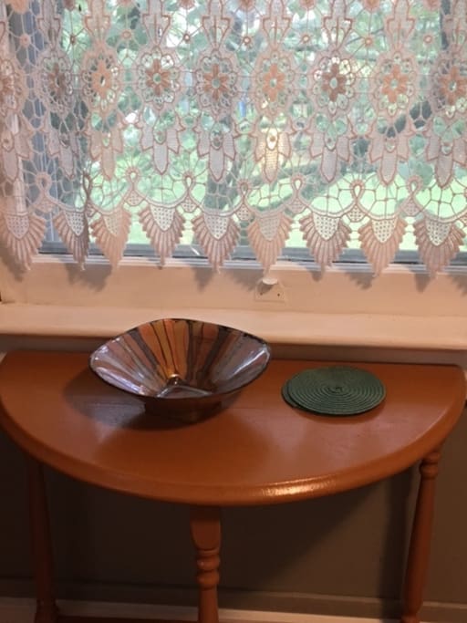 table in Guest Bedroom