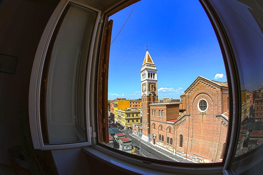 overlooking at Santa Maria Immacolata Church and his historic square.