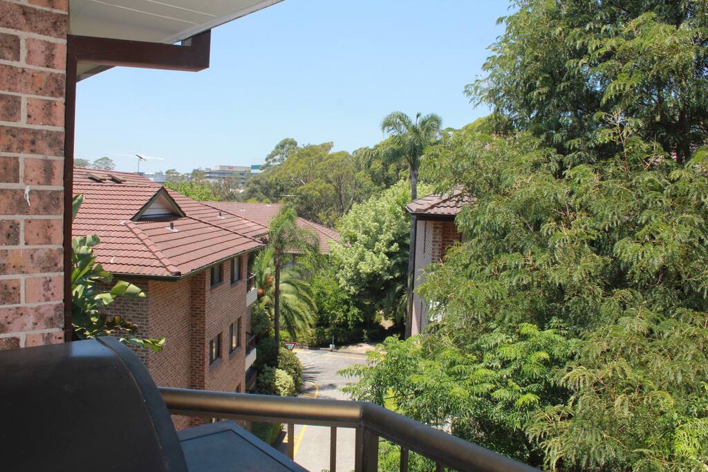 Shared balcony - left view