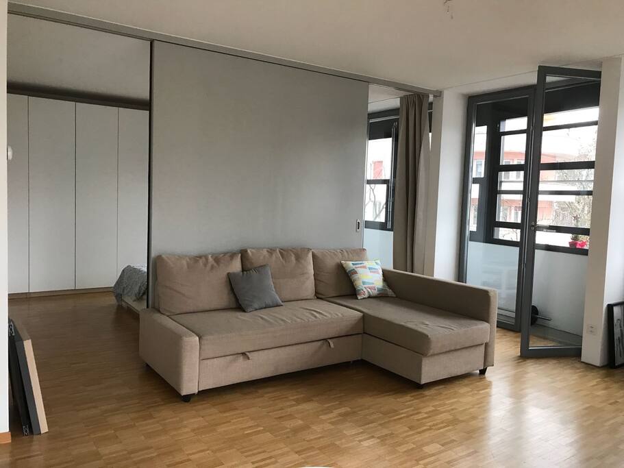 living room and bedroom