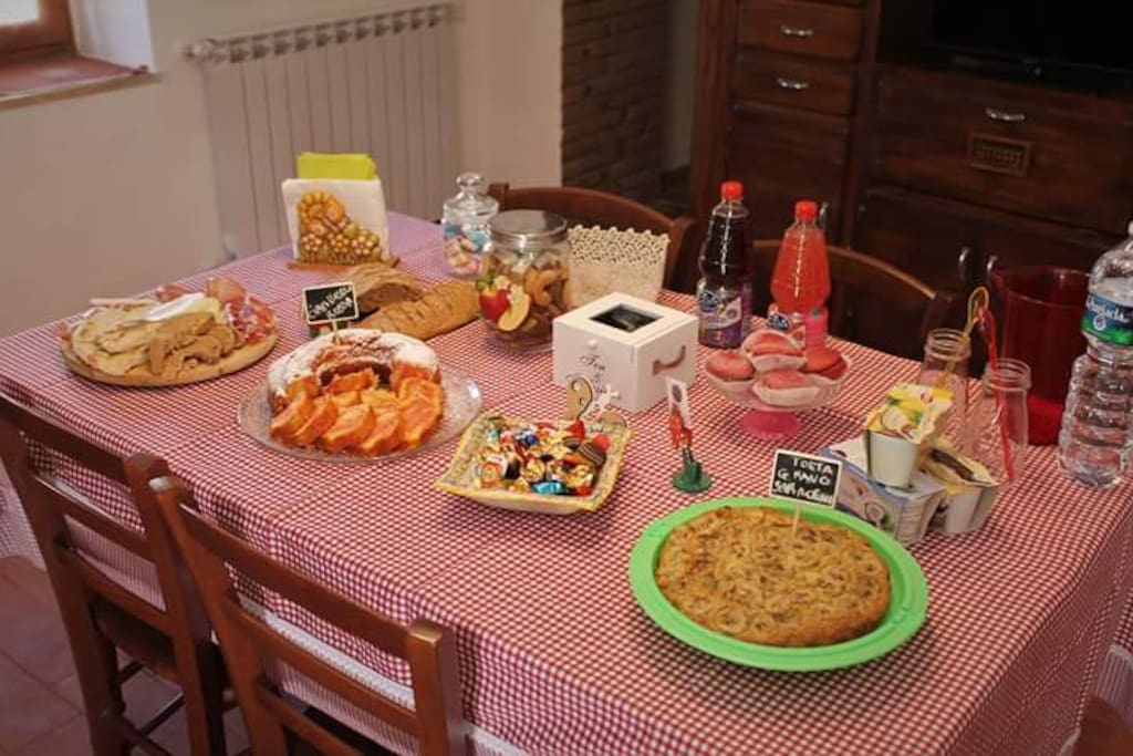 La nostra abbondante colazione.