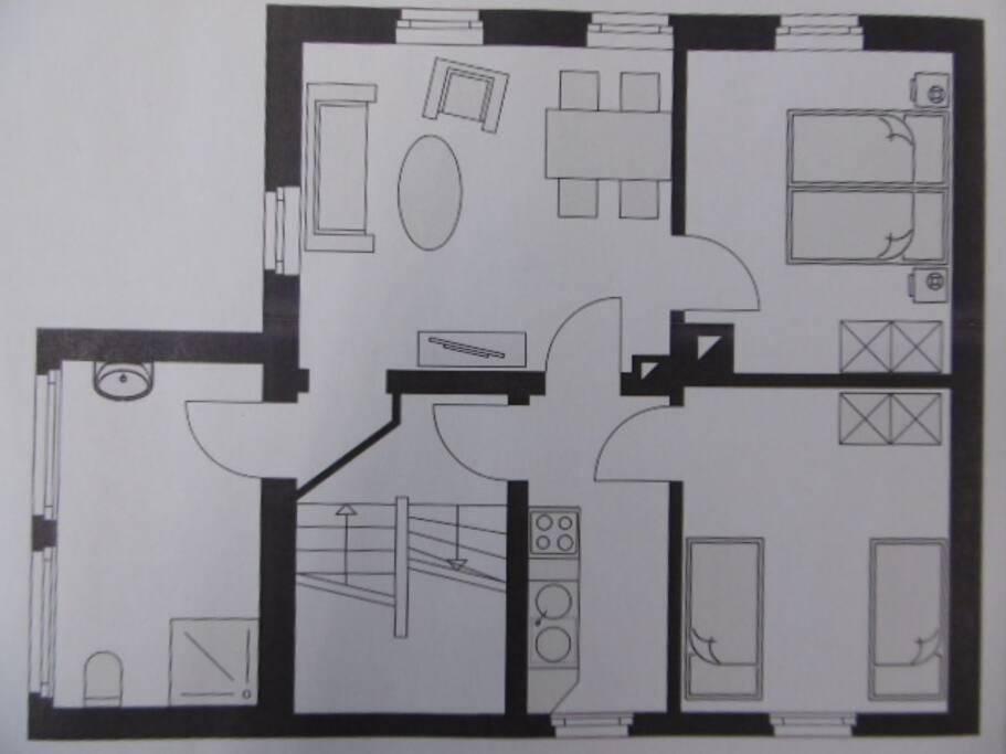 Grundriss Wohnung 2