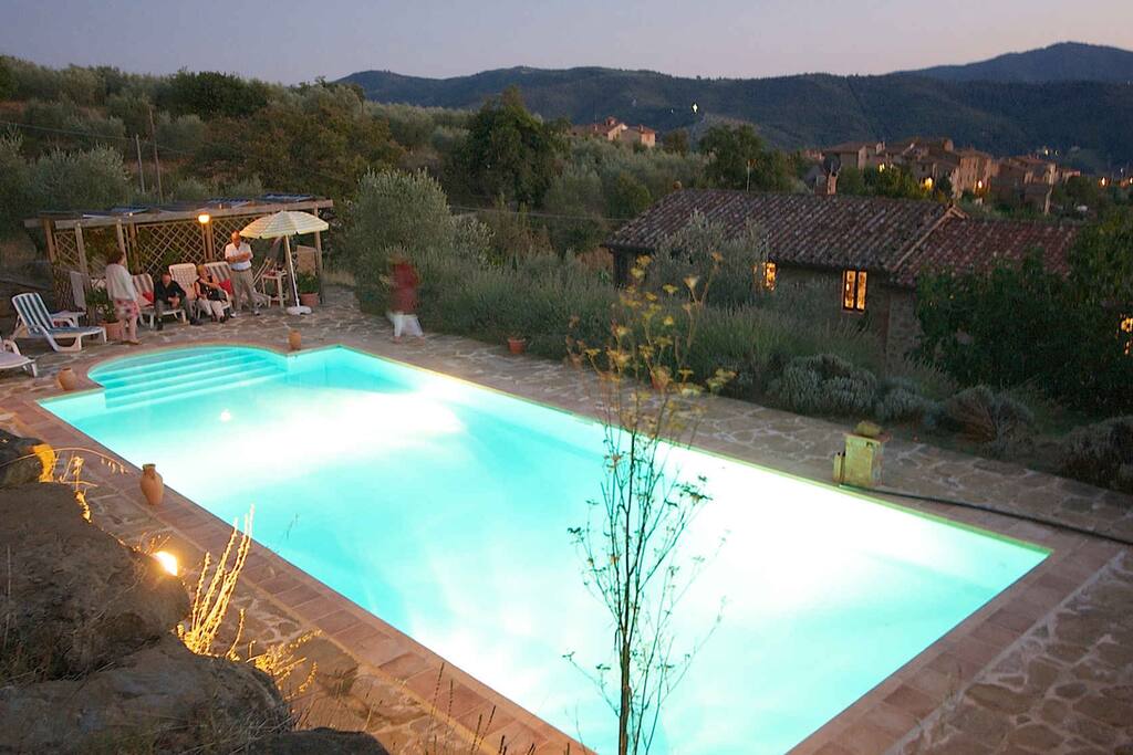 12.5m Roman pool with stunning valley views