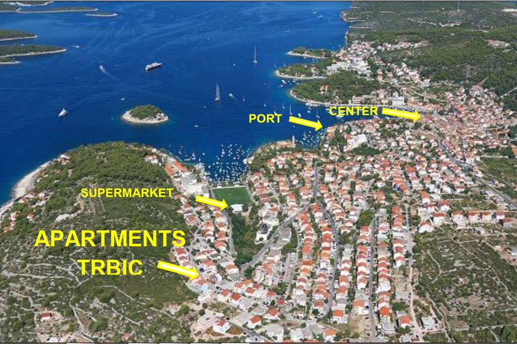 Location of our house -situated in a quiet area, 10 minutes walk to the center