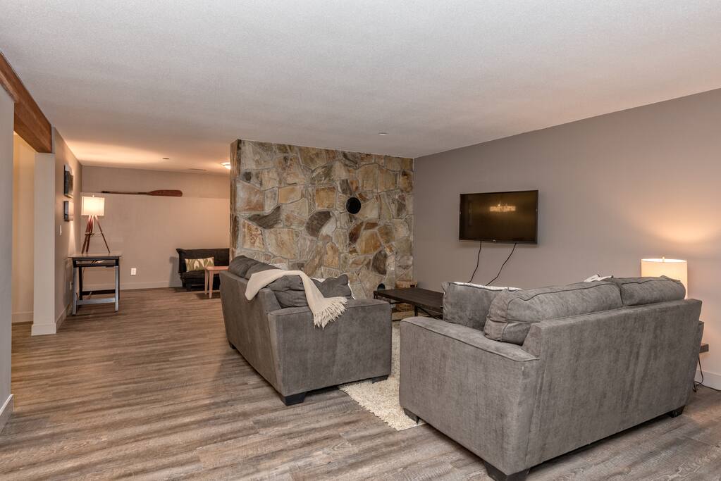 Living room and den