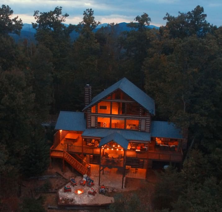 Secluded firepit with a view