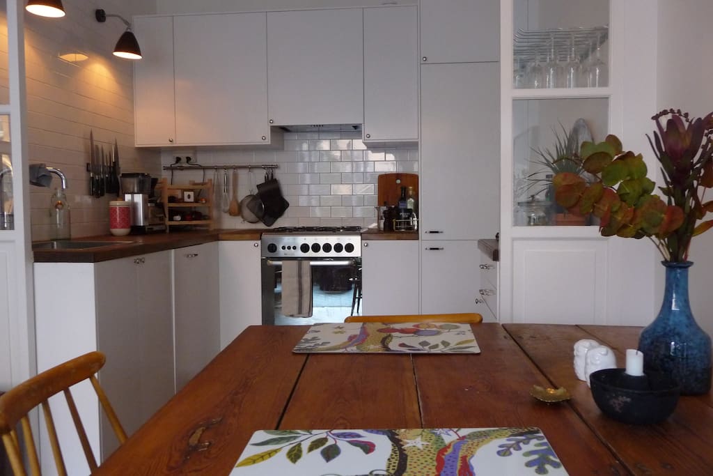 Kitchen and dining area