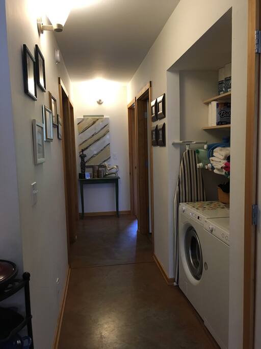 Hallway and laundry