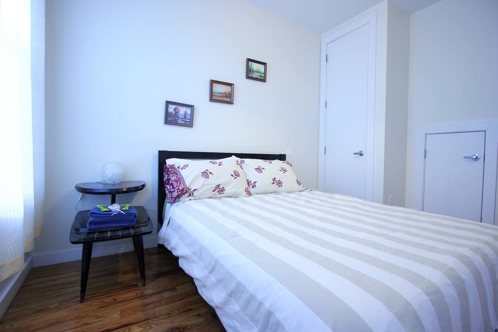 Linens and towels are all included, plus a goodie bag!