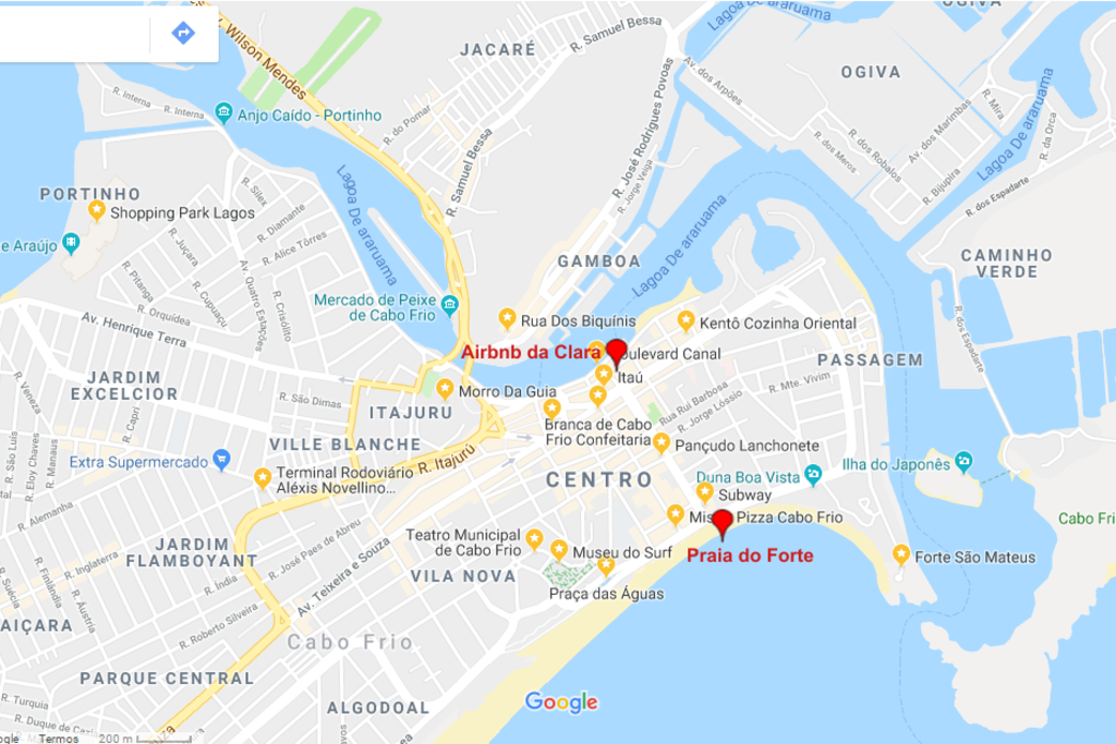 Visão geral de Cabo Frio