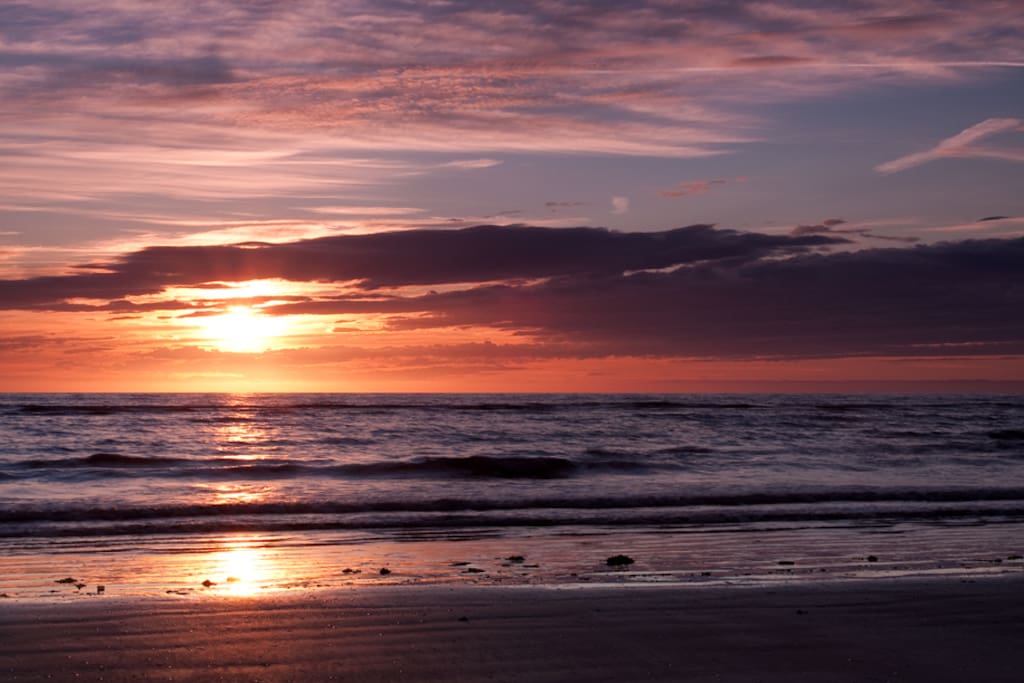 THE SUNSET ON BETTYSTOWNBEACH
