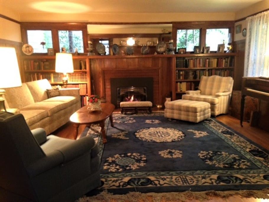 Formal Living Room with Gas Fireplace