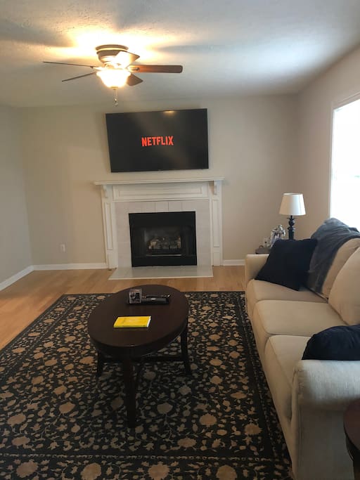 Living room with Smart HDTV
