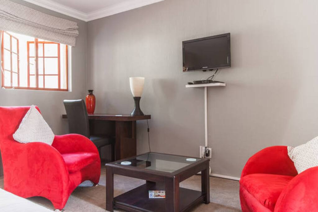 Seating and TV viewing area