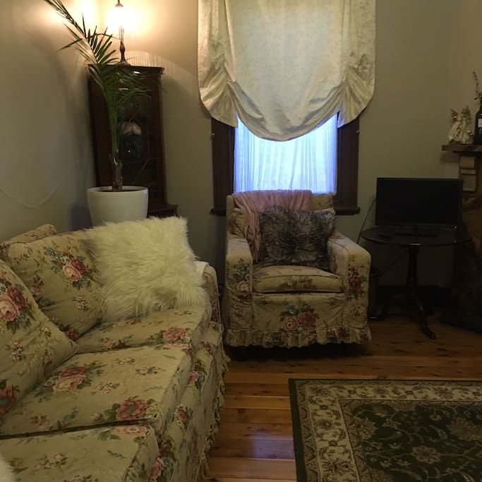 A comfy couch for a read...