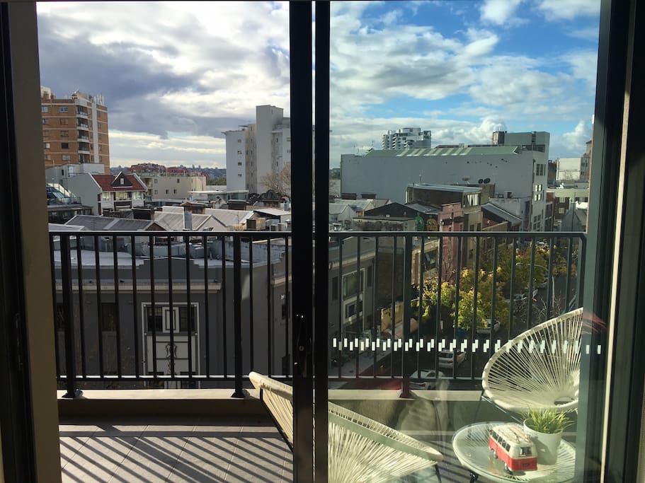 the balcony entrance from living room