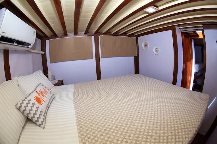 Double Bed on Lower Deck 