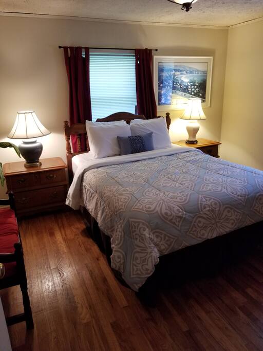 first queen bed
