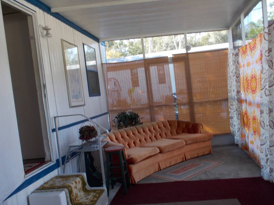 patio at the entrance