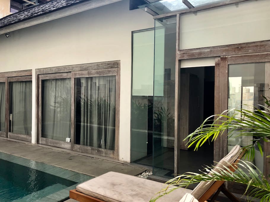view from outdoor shower