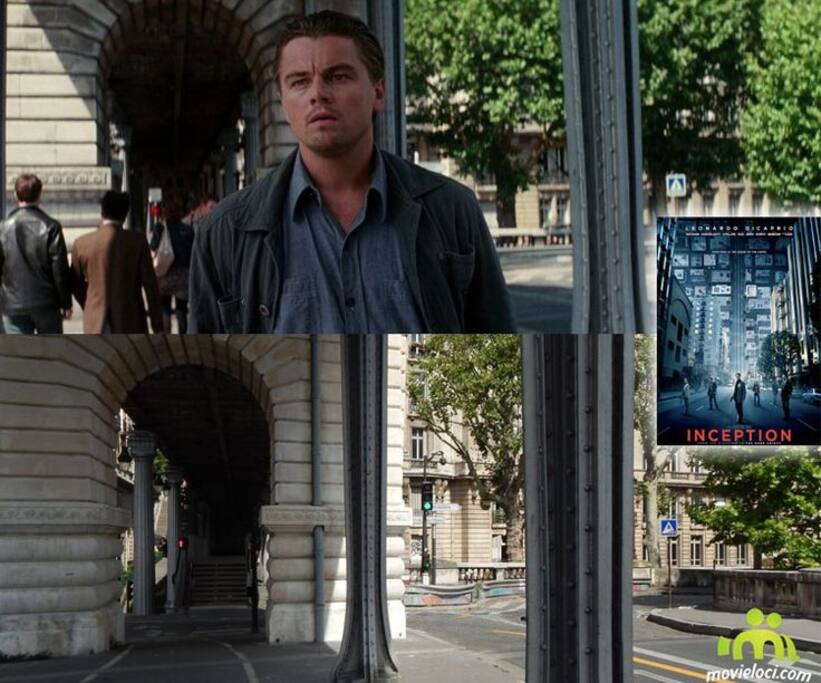 Bir-Hakeim bridge, the most famous of Paris for movies and weddings : next to the house