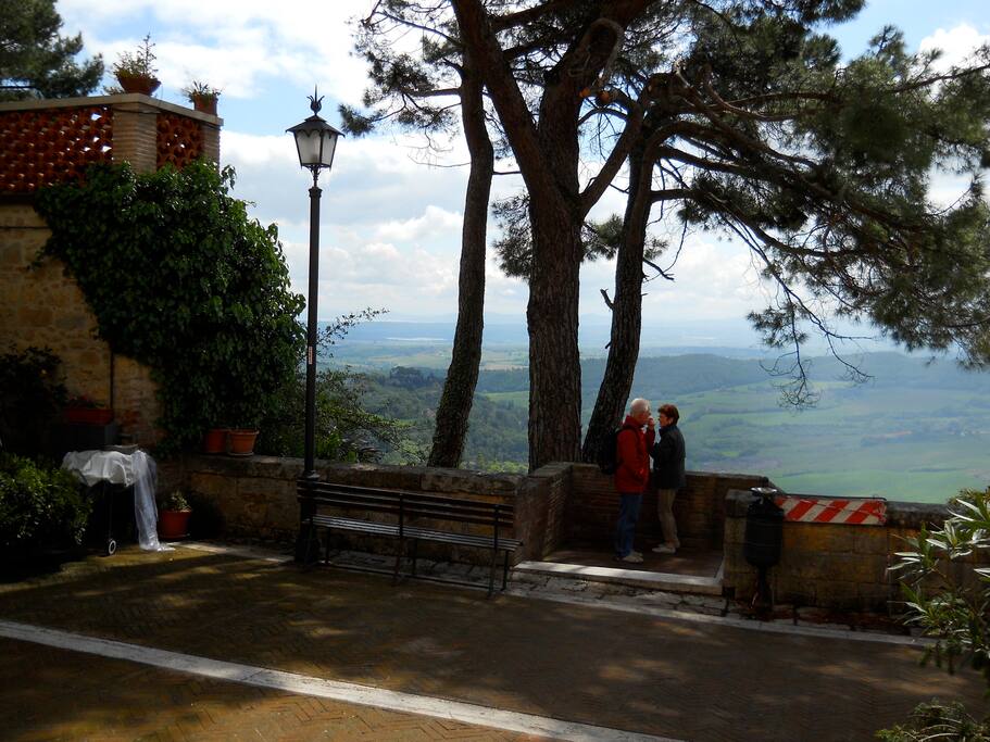 View from Piazza at end of the lane